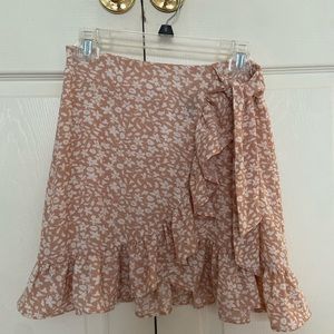 floral wrap skirt